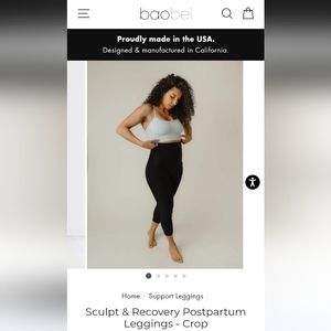 Post-partum compression and recovery leggings